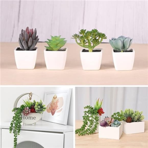 14pcs Artificial Succulents Unpotted Realistic Textured Succulent Plants Fake - Picture 3 of 7